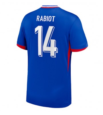 Lacne Muži Futbalové dres Francúzsko Adrien Rabiot #14 ME 2024 Krátky Rukáv - Domáci